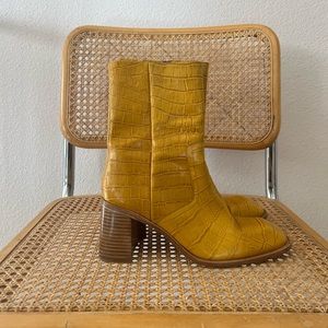 Miista Square Toe Croc Boot